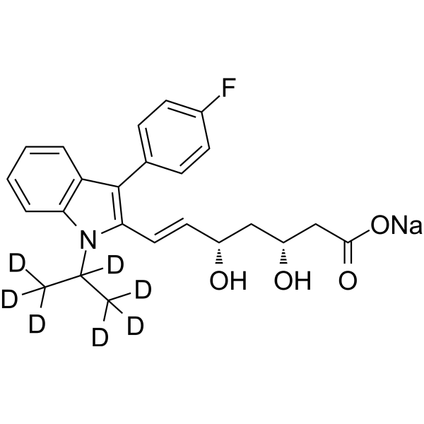(3R,5S)-Fluvastatin-d7 sodium ((3R,5S)-XU 62-320-d7) 1260178-87-7